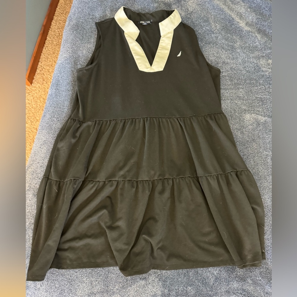 Black Sleeveless Tiered Dress